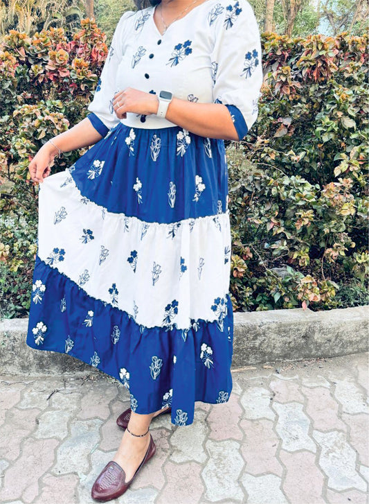 SHRUTI - The Elegent Ananrkali Fully Stiched Dress