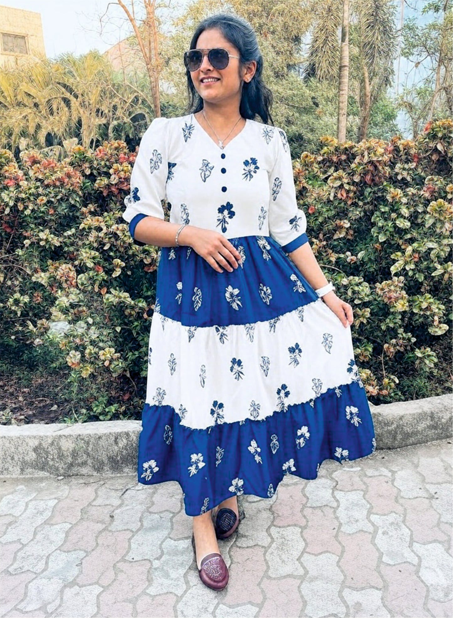 SHRUTI - The Elegent Ananrkali Fully Stiched Dress