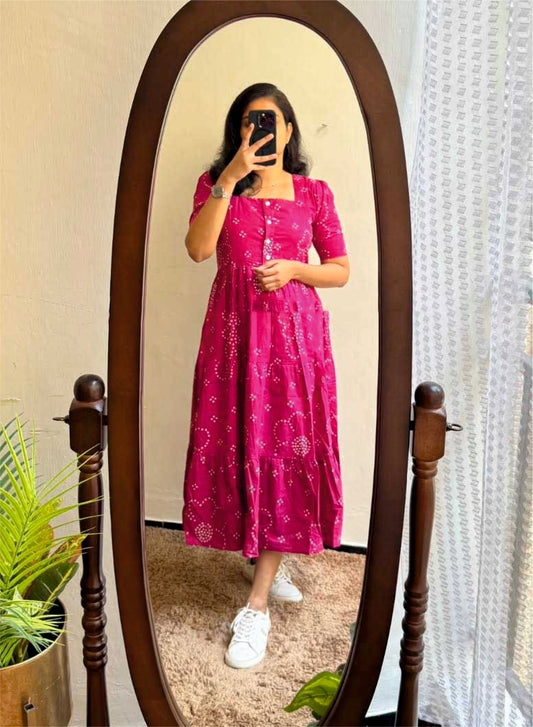 BANDHANI - The Elegent Ananrkali Fully Stiched Dress