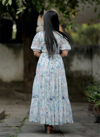 MANEK - The Elegent Ananrkali Fully Stiched Dress