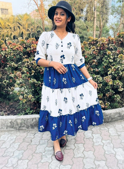 SHRUTI - The Elegent Ananrkali Fully Stiched Dress
