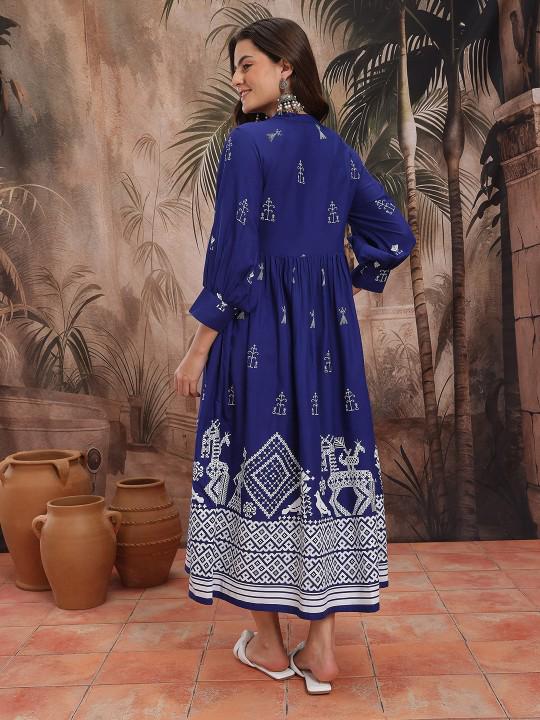 RUKMANI - The Elegent Ananrkali Fully Stiched Dress (Copy)